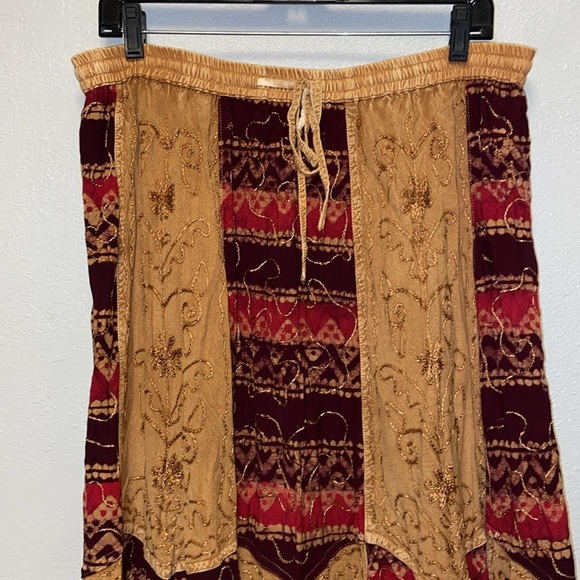 Just Cruising Free Size Vintage Boho Festival Full A-Line Maxi Skirt 5003 - Picture 2 of 8